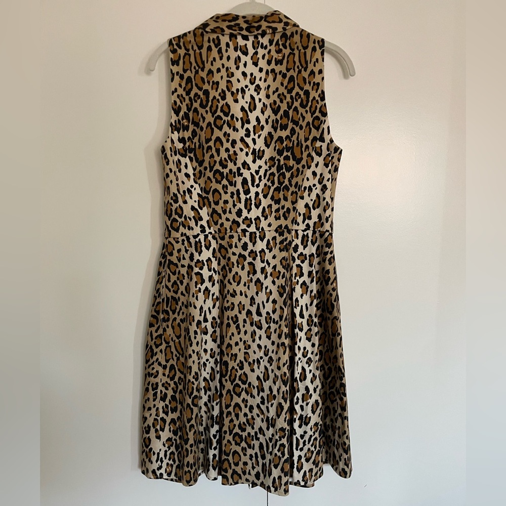 CAROLINA HERRERA Leopard Dress Size 10 - Picture 2 of 6